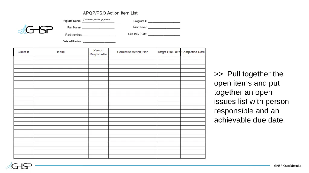 Supplier Training – APQP/PSO Purpose To understand - slide 20 of 22