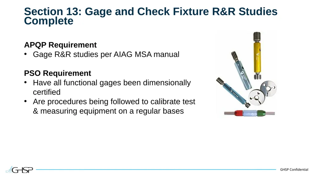 Supplier Training – APQP/PSO Purpose To understand - slide 16 of 22