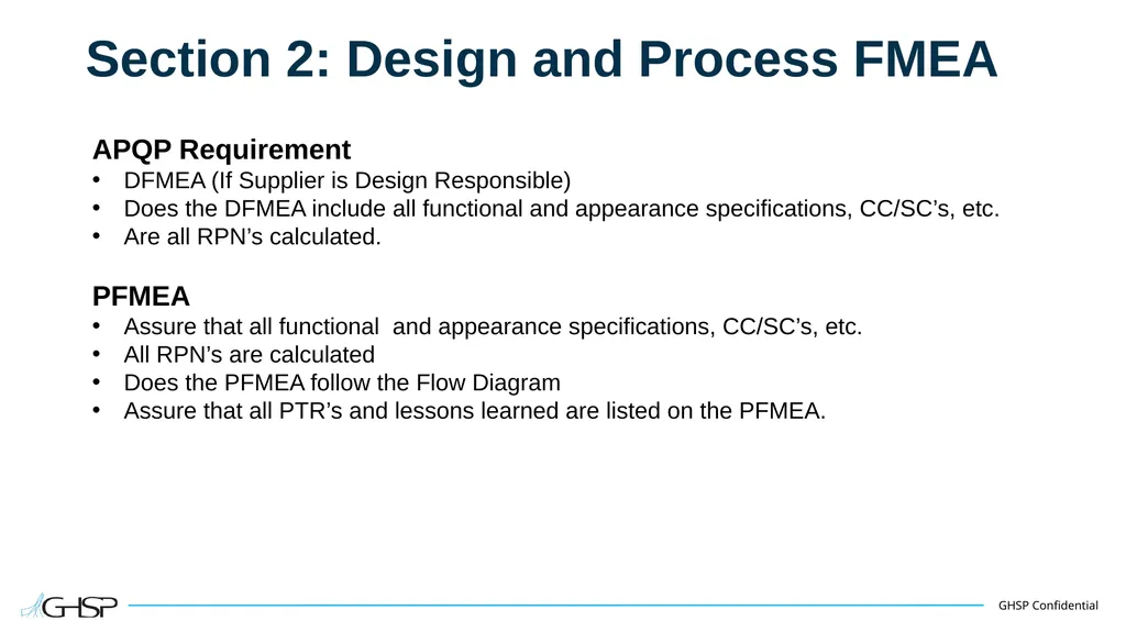 Supplier Training – APQP/PSO Purpose To understand - slide 5 of 22