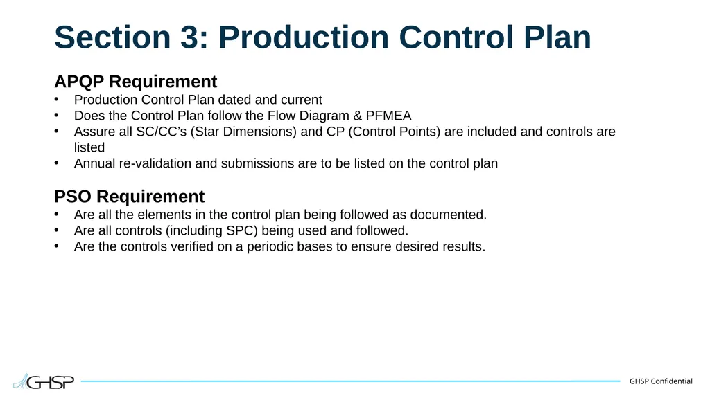 Supplier Training – APQP/PSO Purpose To understand - slide 6 of 22