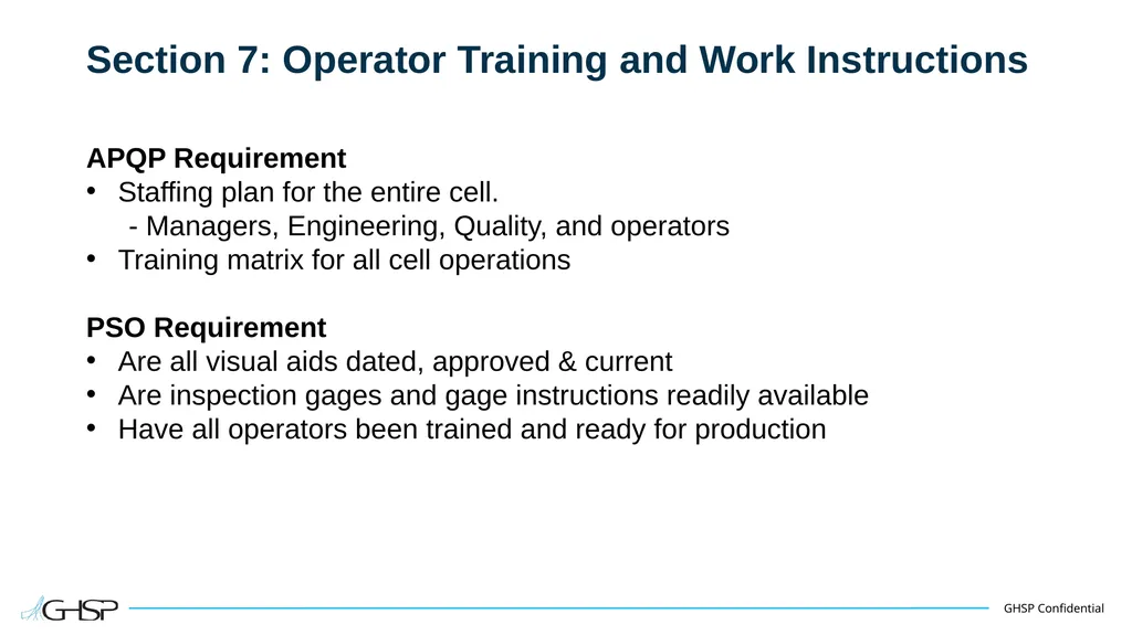 Supplier Training – APQP/PSO Purpose To understand - slide 10 of 22