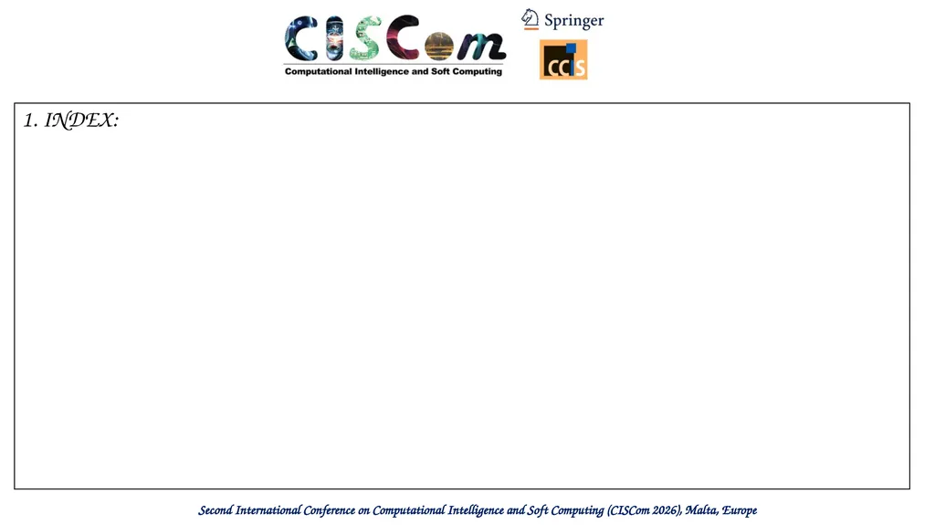 Second International Conference on Computational - slide 2 of 11