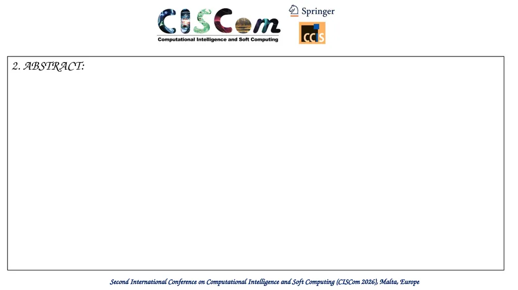 Second International Conference on Computational - slide 3 of 11
