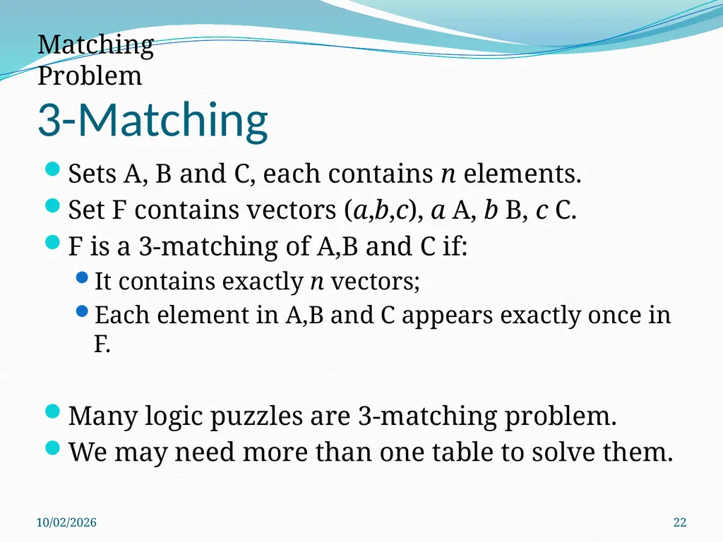 Logic Puzzles What can we learn from them? - slide 22 of 46