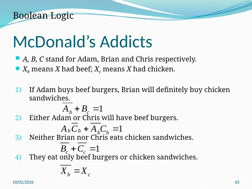 Logic Puzzles What can we learn from them? - slide 43 of 46