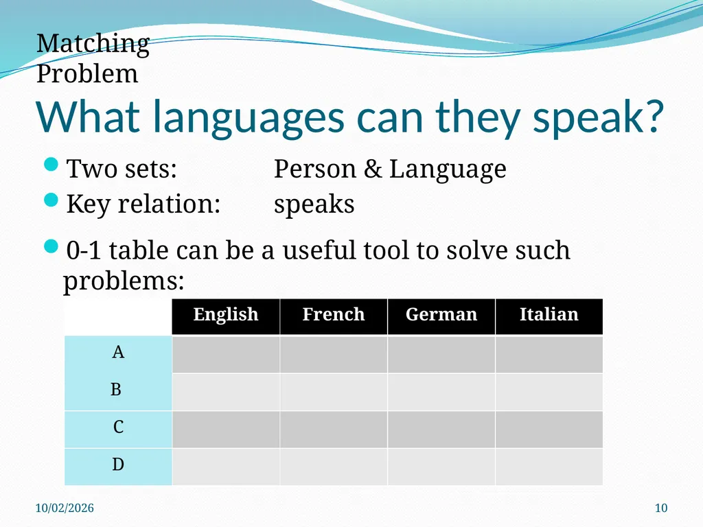 Logic Puzzles What can we learn from them? - slide 10 of 46