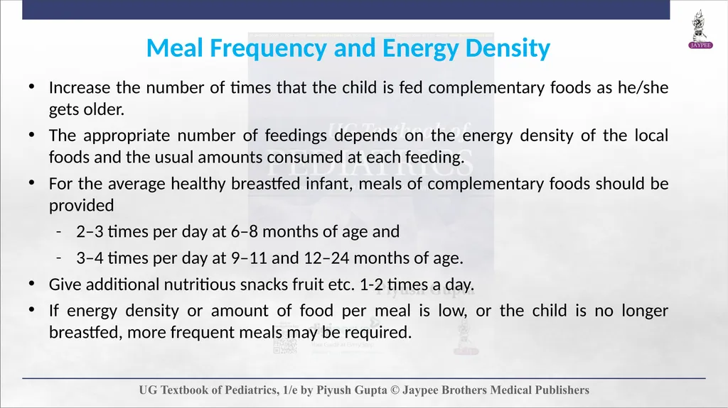 Complementary Feeding Chapter 7 DEFINITION - slide 7 of 35