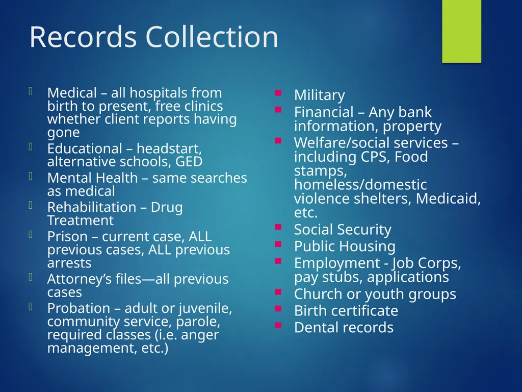 An introduction to mitigation: a defendant’s - slide 24 of 40