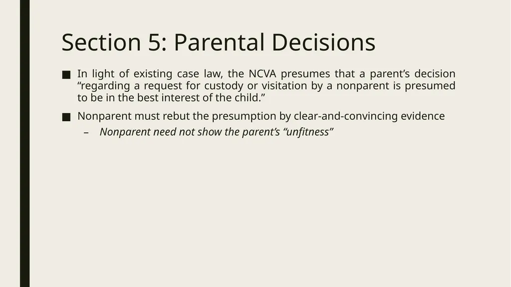 Constitutional and Practical Issues in Nonparent - slide 21 of 28