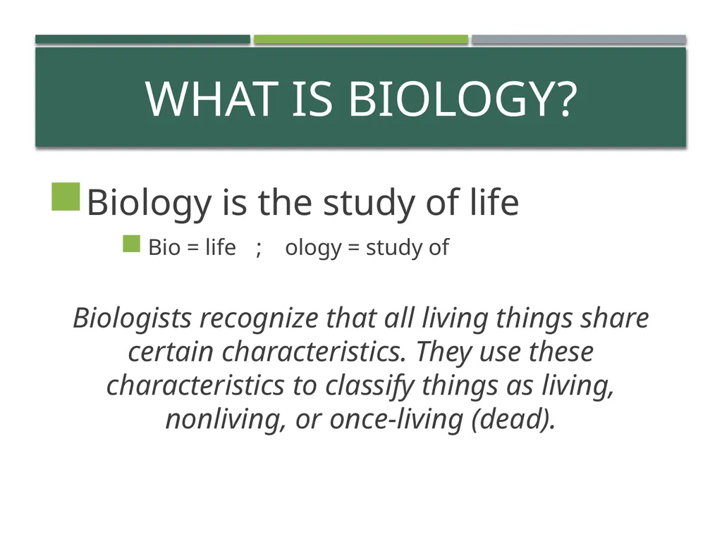 Characteristics of Life Pre-AP Biology: Unit 1 - slide 2 of 22