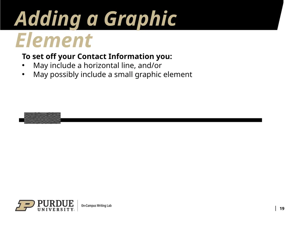 Developing Your Résumé 1 Overview of Sections 2 - slide 19 of 53