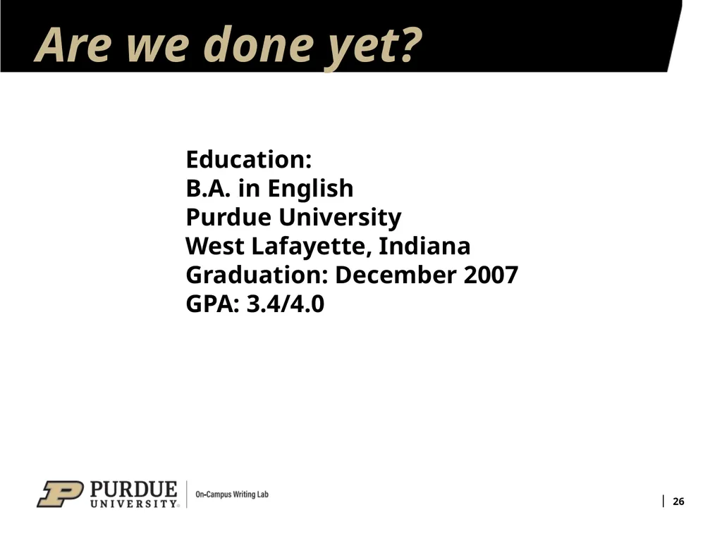 Developing Your Résumé 1 Overview of Sections 2 - slide 26 of 53