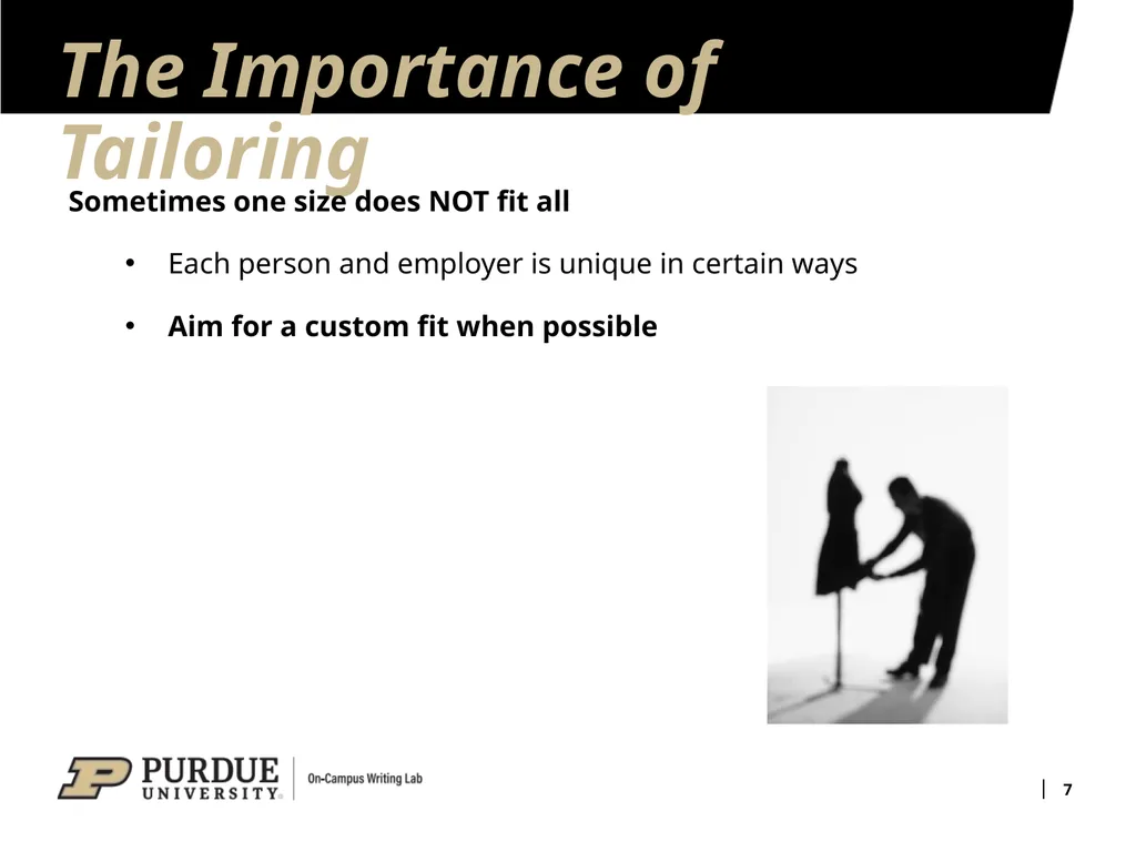 Developing Your Résumé 1 Overview of Sections 2 - slide 7 of 53