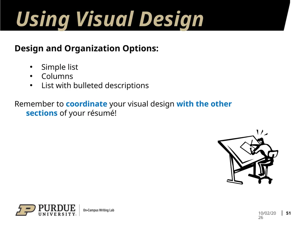 Developing Your Résumé 1 Overview of Sections 2 - slide 51 of 53
