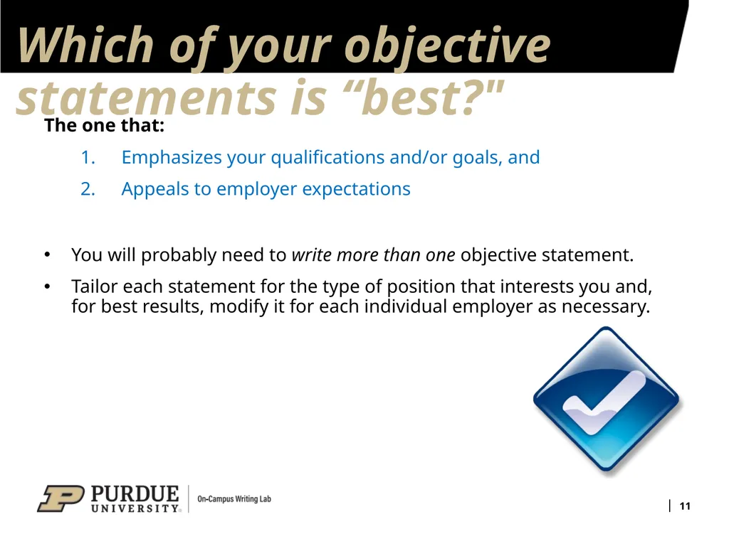 Developing Your Résumé 1 Overview of Sections 2 - slide 11 of 53