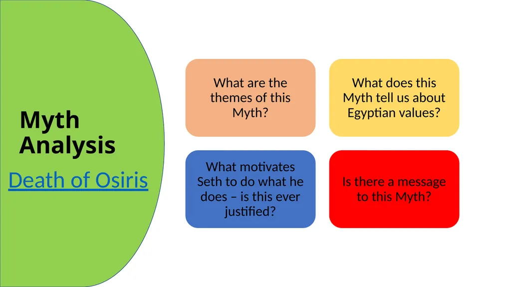 The Story of Osiris - The God of Life and - slide 4 of 6