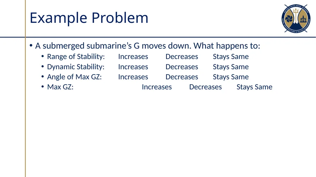 Submarine Powering and Seakeeping Sections - slide 13 of 18