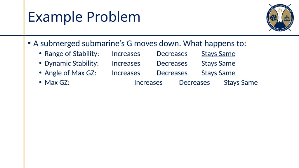 Submarine Powering and Seakeeping Sections - slide 14 of 18