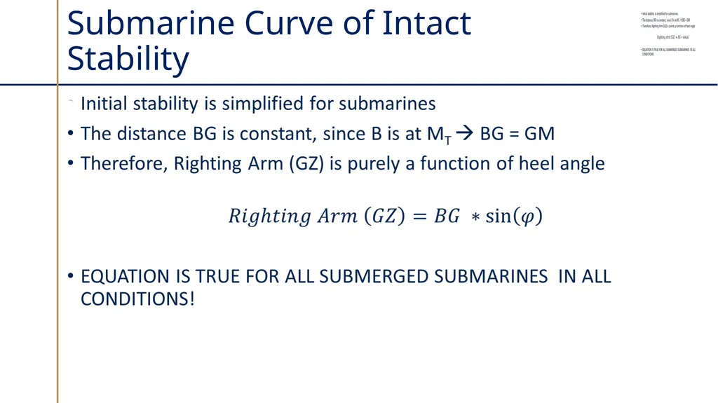 Submarine Powering and Seakeeping Sections - slide 2 of 18