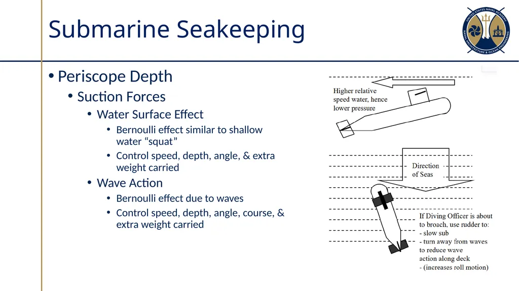 Submarine Powering and Seakeeping Sections - slide 8 of 18