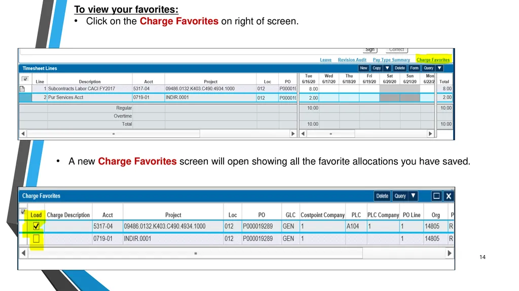 SUB EMPLOYEE TIMEKEEPING TRAINING DOCUMENT FOR: - slide 14 of 30