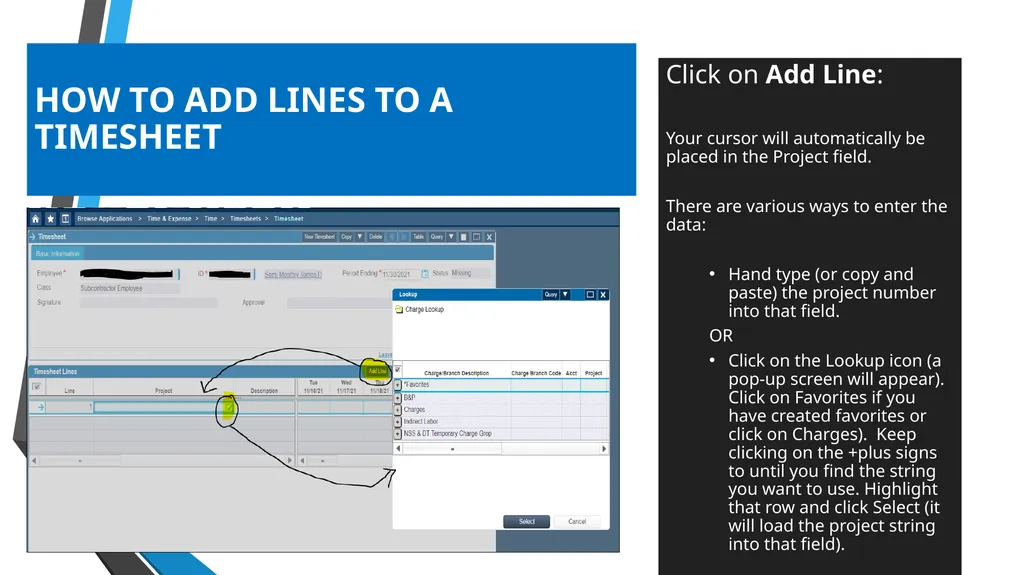 SUB EMPLOYEE TIMEKEEPING TRAINING DOCUMENT FOR: - slide 6 of 30