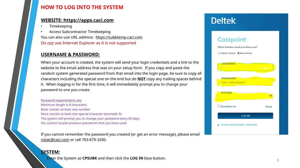 SUB EMPLOYEE TIMEKEEPING TRAINING DOCUMENT FOR: - slide 3 of 30