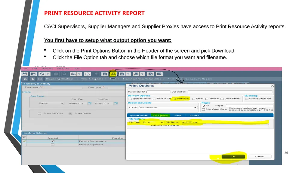 SUB EMPLOYEE TIMEKEEPING TRAINING DOCUMENT FOR: - slide 36 of 39