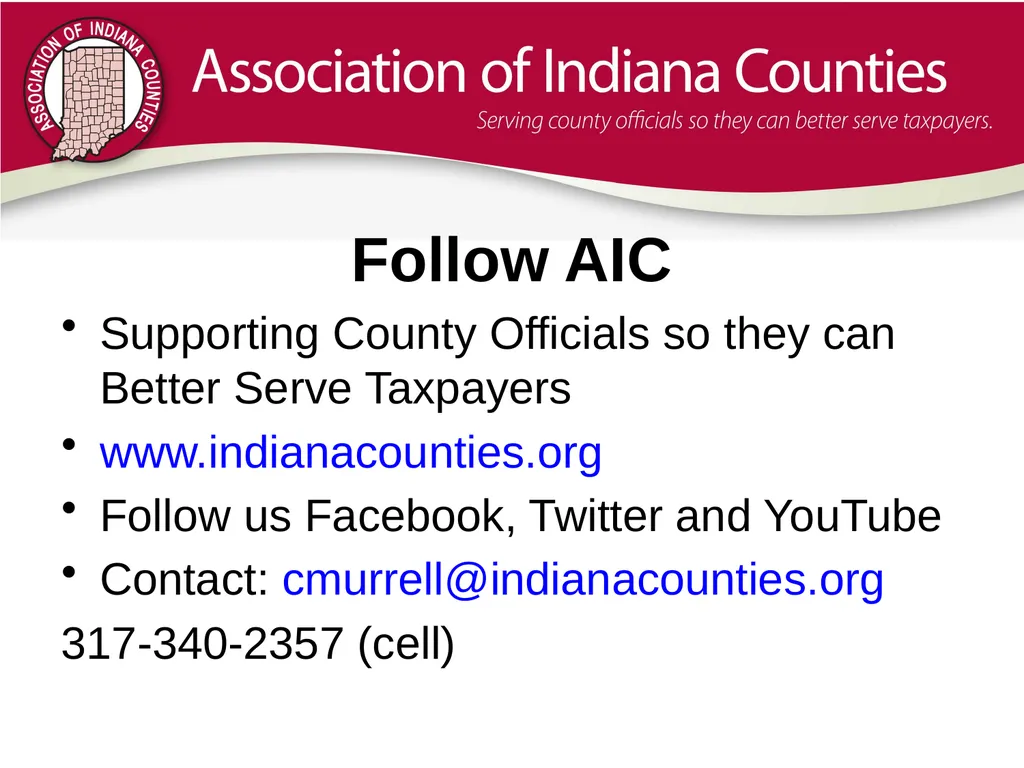 What does AIC do for you? Camden Murrell - slide 15 of 15