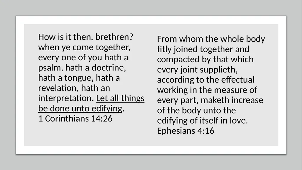 Your Church and You PARAGRAPH ONE Having given - slide 35 of 72