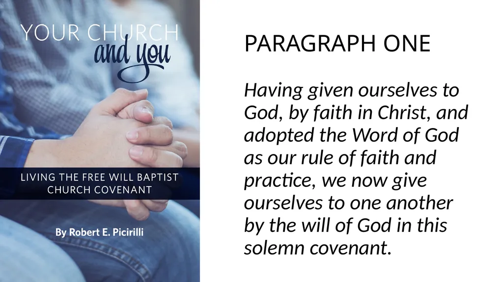 Your Church and You PARAGRAPH ONE Having given - slide 2 of 72