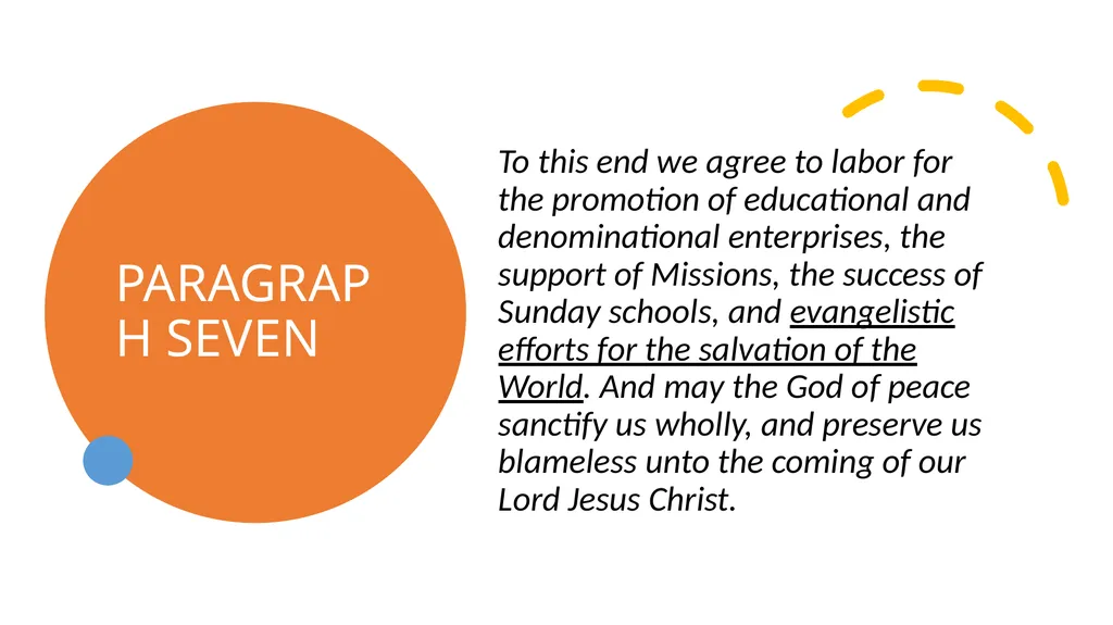 Your Church and You PARAGRAPH ONE Having given - slide 70 of 72