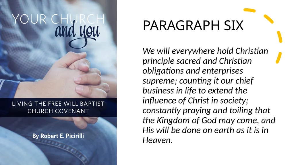 Your Church and You PARAGRAPH ONE Having given - slide 62 of 72