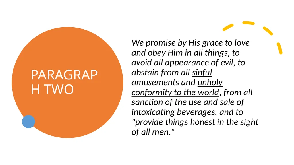 Your Church and You PARAGRAPH ONE Having given - slide 19 of 72
