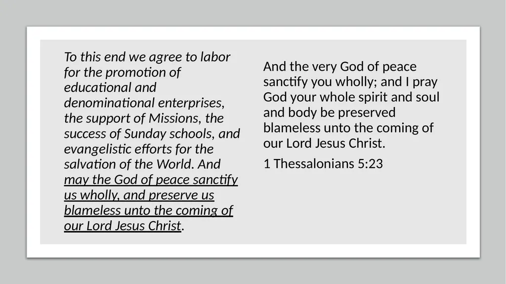 Your Church and You PARAGRAPH ONE Having given - slide 71 of 72