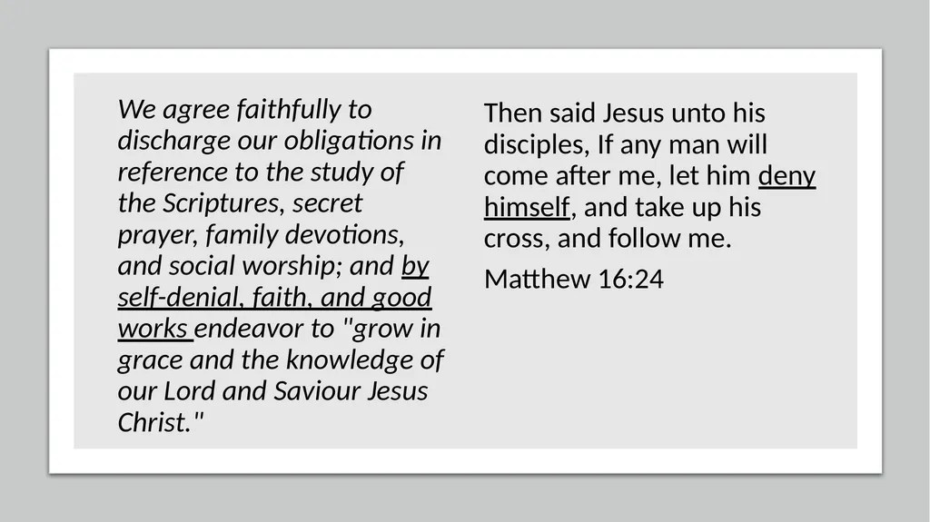 Your Church and You PARAGRAPH ONE Having given - slide 36 of 72