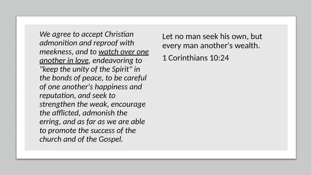 Your Church and You PARAGRAPH ONE Having given - slide 54 of 72
