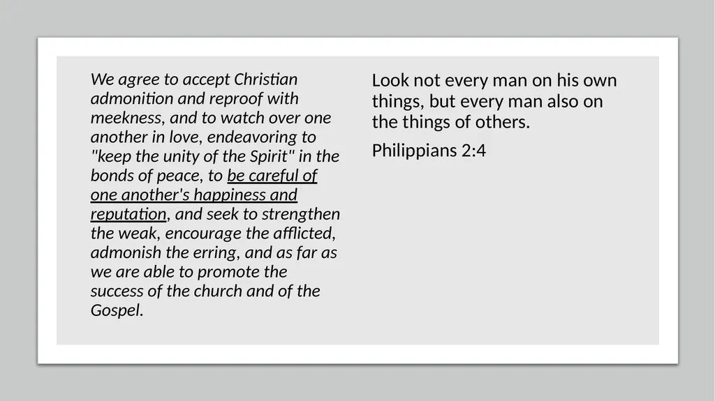 Your Church and You PARAGRAPH ONE Having given - slide 57 of 72