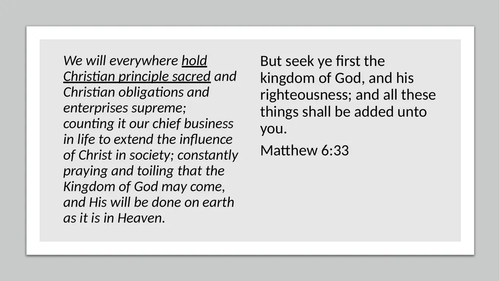Your Church and You PARAGRAPH ONE Having given - slide 63 of 72