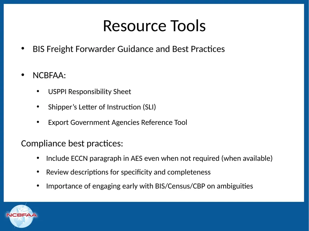 Decoding Export Compliance for Forwarders in 2025 - slide 14 of 15