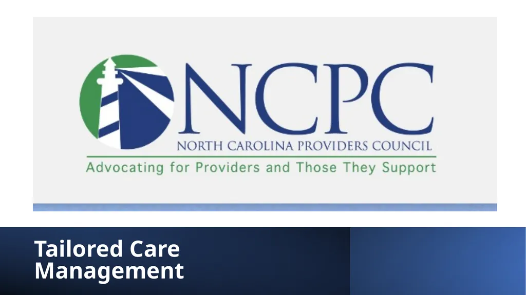 Tailored Care Management Donna Stevenson, MA - slide 1 of 12