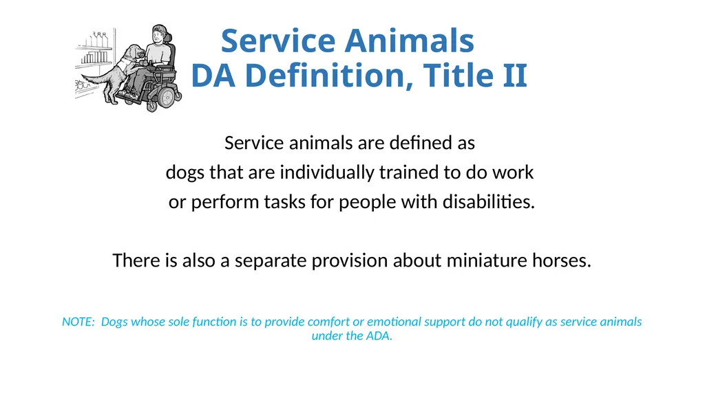 Service Animals, the Americans with Disabilities - slide 3 of 19