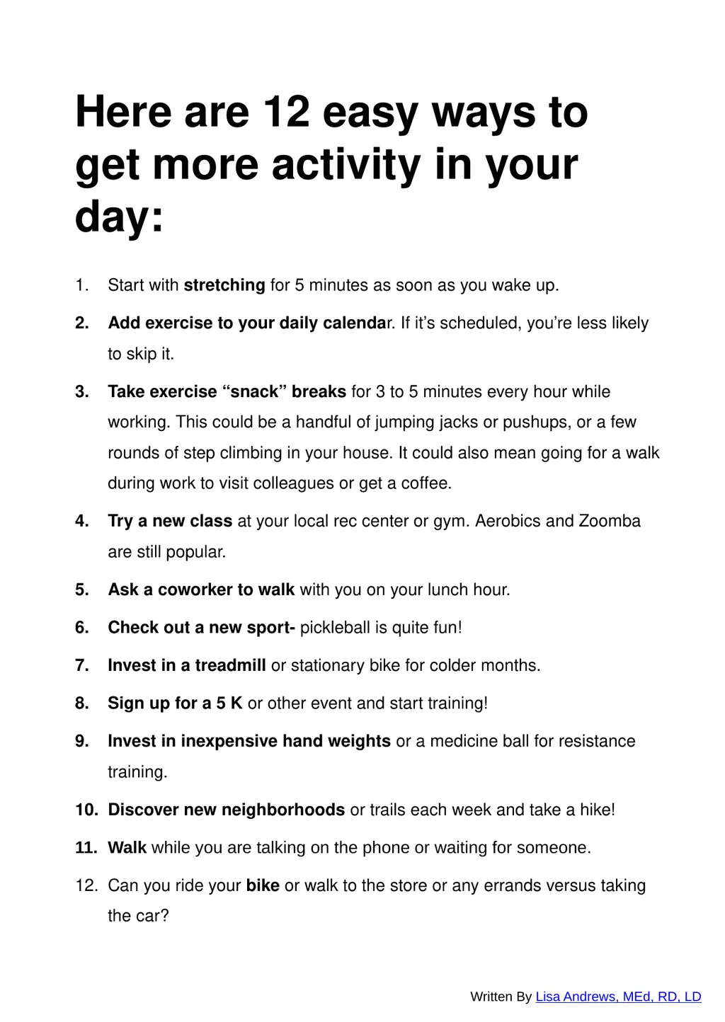 May 2025 Nutrition NEWSLETTER Inside: Brought to - slide 9 of 10