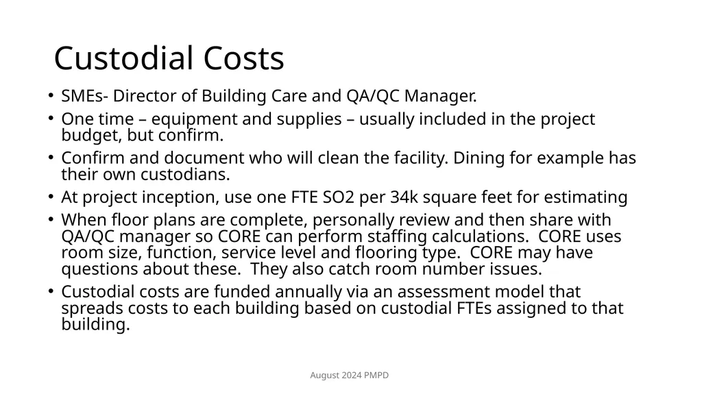 Estimating Operation and Maintenance (O&M) cost - slide 13 of 30
