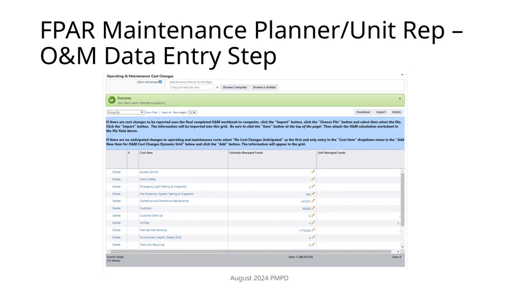 Estimating Operation and Maintenance (O&M) cost - slide 29 of 30