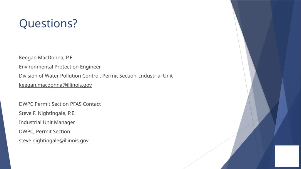 PFAS Reduction Initiative for Wastewater - slide 9 of 9