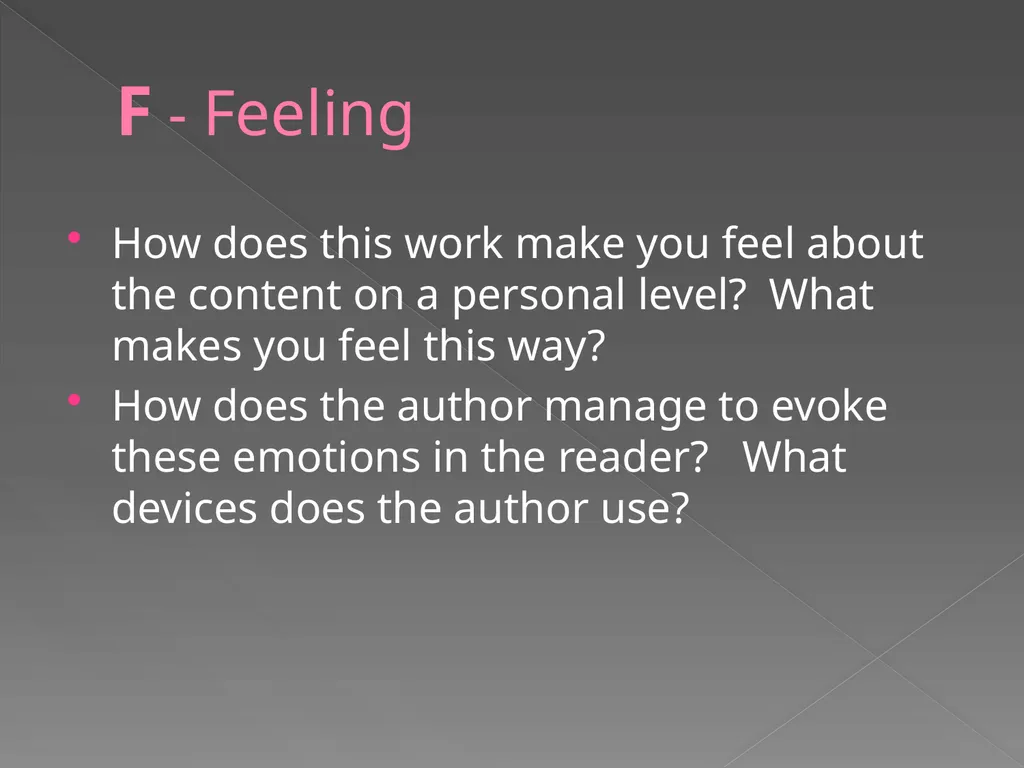 SIFTSEI Method for analysis The art of analysis is - slide 9 of 19