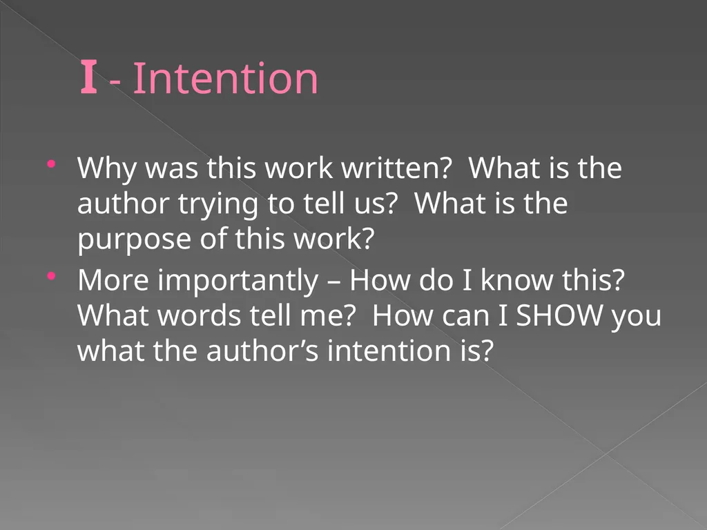 SIFTSEI Method for analysis The art of analysis is - slide 7 of 19