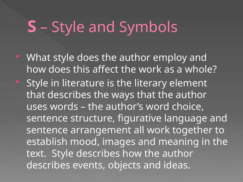 SIFTSEI Method for analysis The art of analysis is - slide 13 of 19