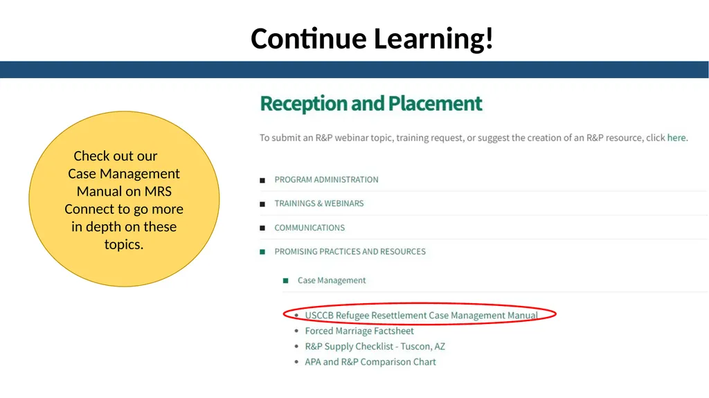 Essential Steps of the Case Management Process - slide 47 of 49